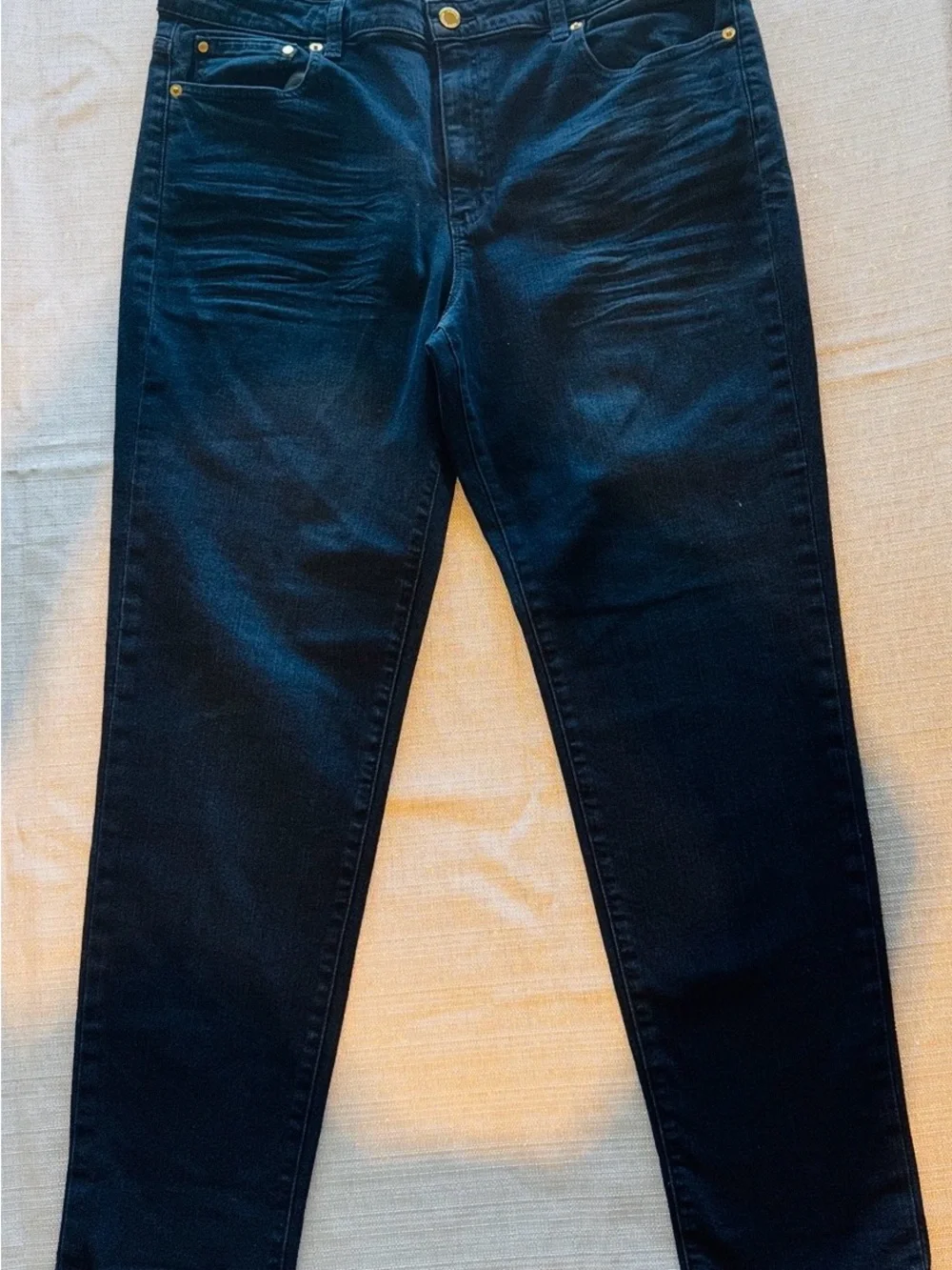 Michael Kors Indigo-Wash Straight Leg Jeans